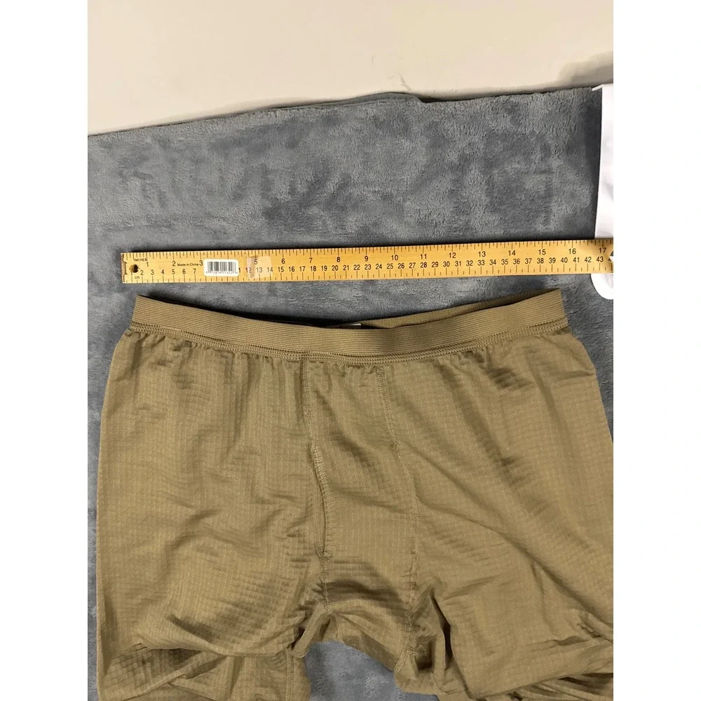 Peckham US Military Gen III Lvl 2 Waffle Fleece Thermal Pants Tan Large Regular